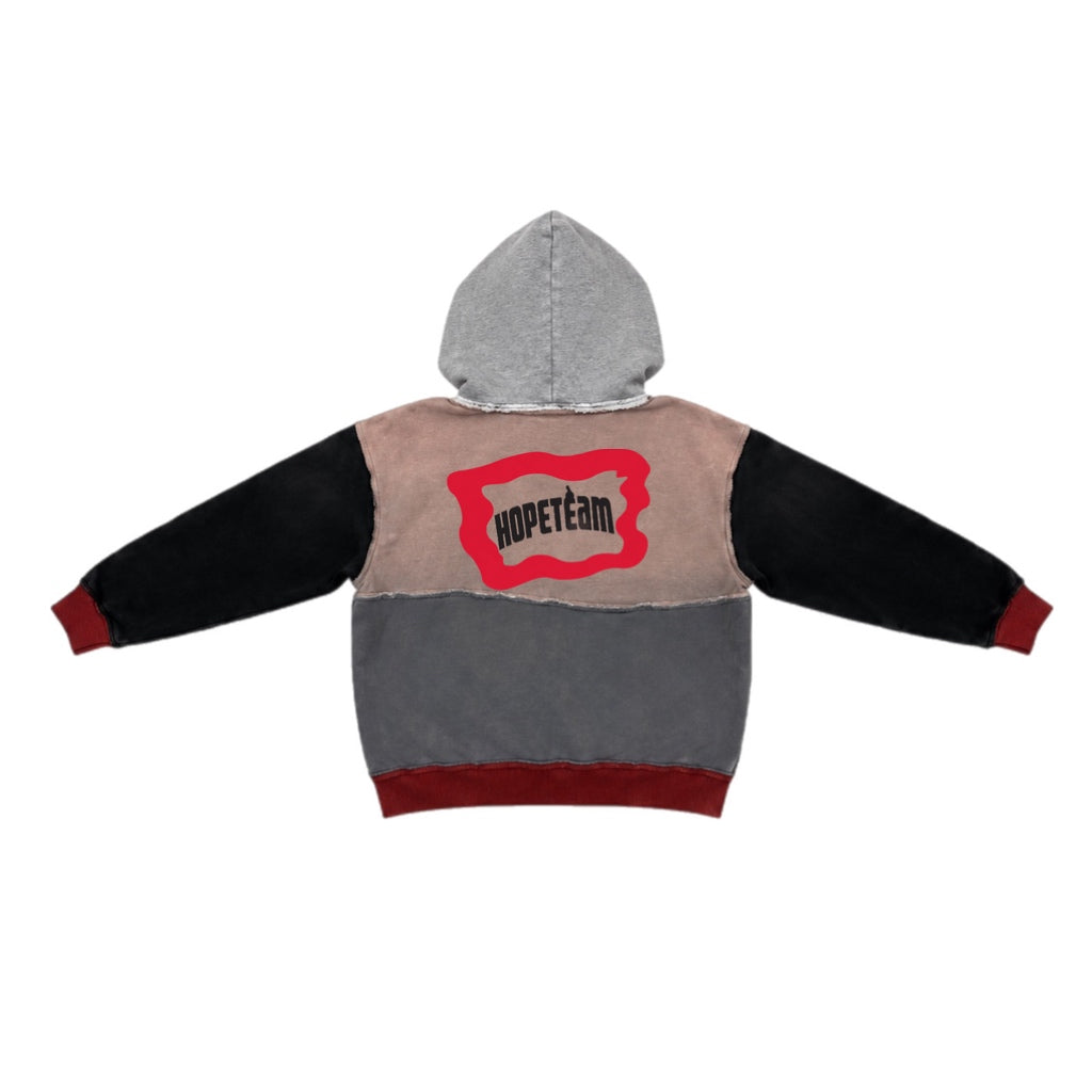 “HOPE TEAM” Multi-Distressed Hoodie