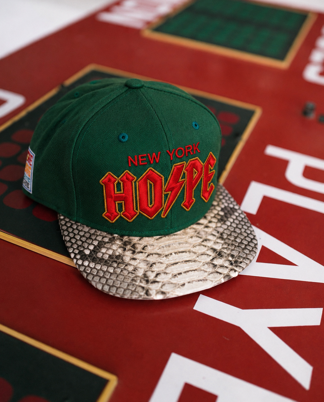 “New York Hope” Python Strap Back