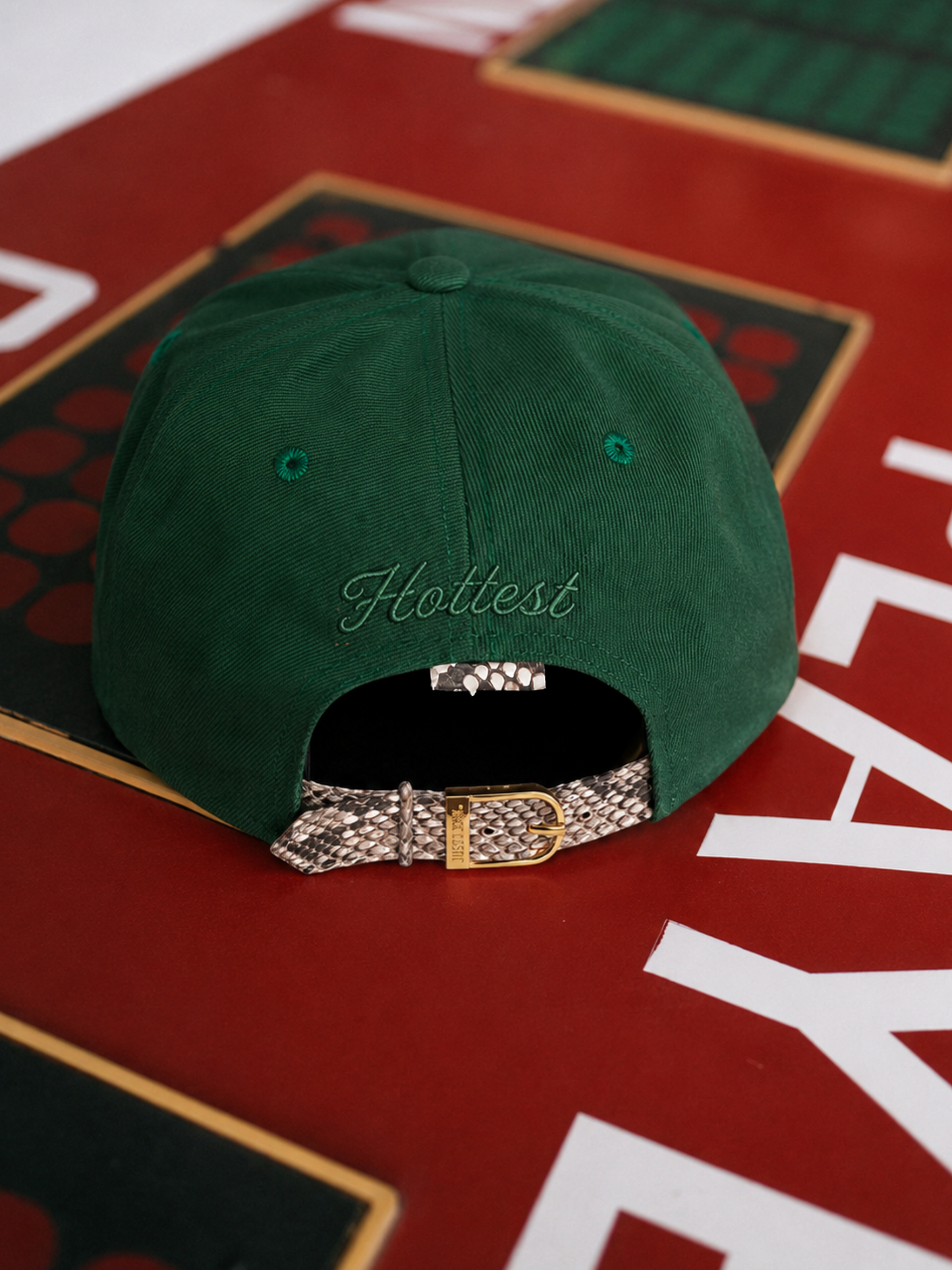 “New York Hope” Python Strap Back