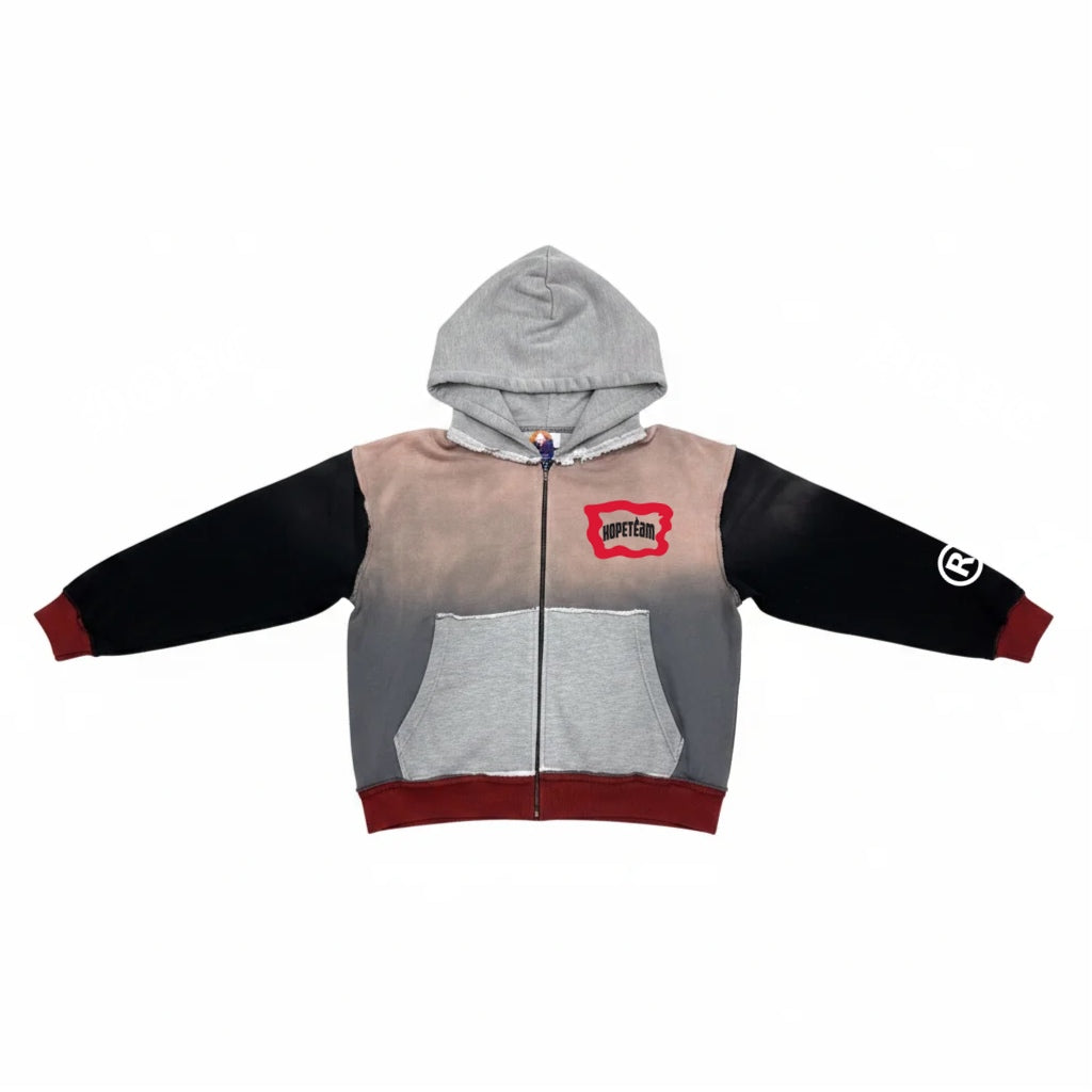 “HOPE TEAM” Multi-Distressed Hoodie