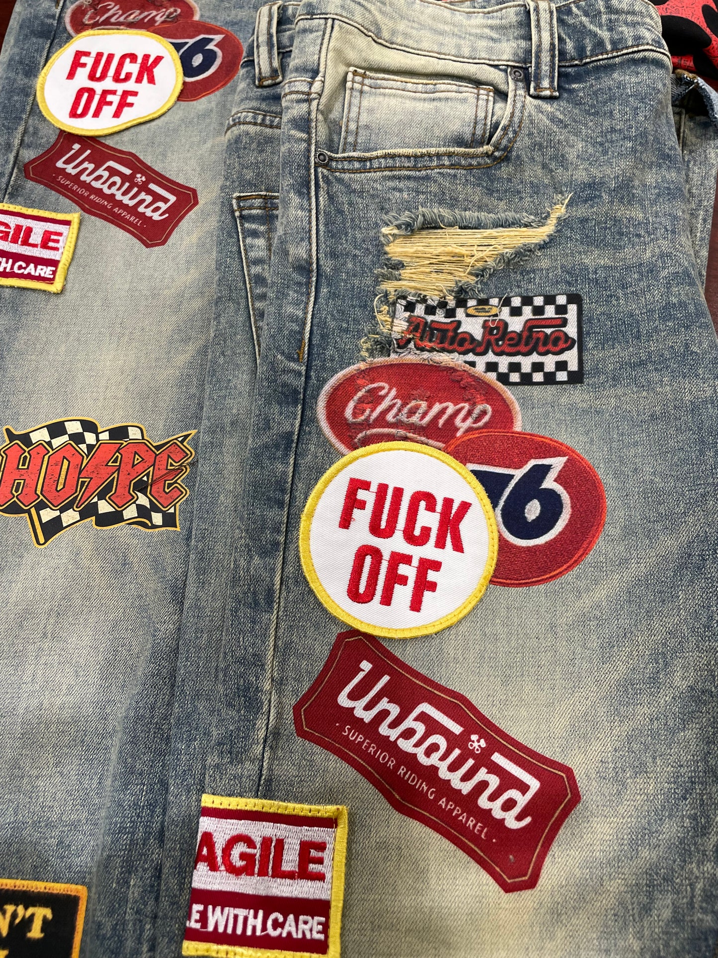 “FVCK OFF” DENIMS