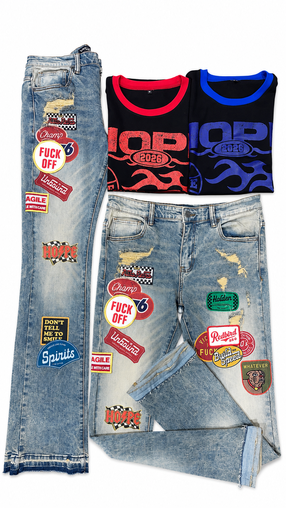 “FVCK OFF” DENIMS